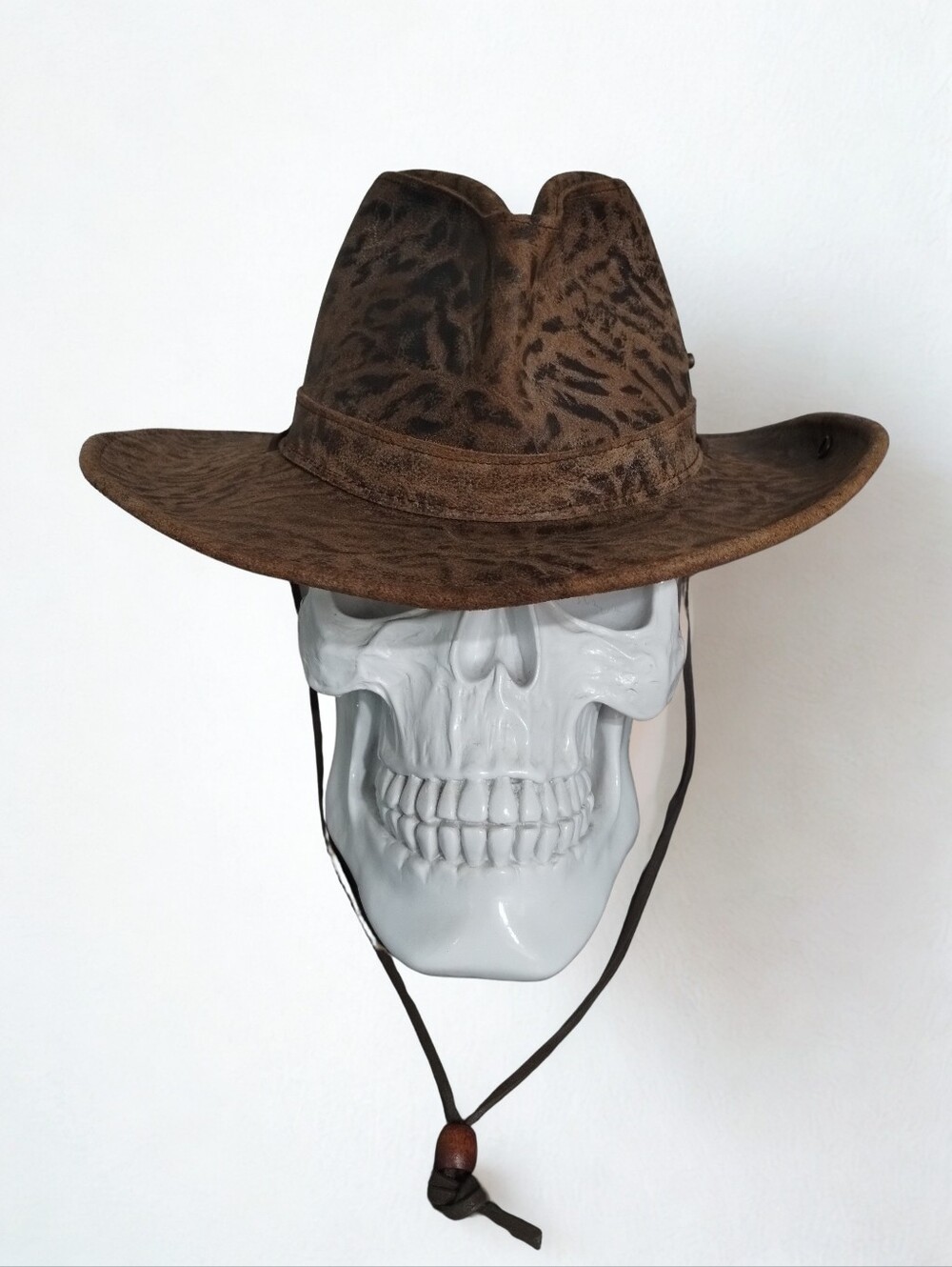 Henschel Hat Co Western Leather Hat Made In USA Women's Size L